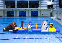 Inflatable luchtdichte mega run haai zwembad voor zowel jong als oud bestellen. Koop opblaasbare zwembadspelen nu online bij JB Inflatables Nederland 