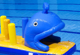 Opblaasbare walvis run stormbaan met leuke 3D-obstakels voor zowel jong als oud. Bestel opblaasbare stormbanen nu online bij JB Inflatables Nederland