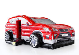 Koop online opblaasbare SEAT -  rode auto springkussens op maat bij JB Promotions Nederland. Vraag nu gratis ontwerp aan voor opblaasbare luchtkussens in eigen huisstijl