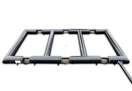 Koop opblaasbare panna velden opgedeeld in drie kleinere velden voor diverse sportactiviteiten.  Bestel opblaasbare panna velden nu online bij JB Inflatables Nederland