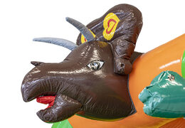 Koop gepersonaliseerde World of dinos A Frame Super springkussen met unieke 3D objecten en dino illustraties bij JB Inflatables Nederland. Vraag nu gratis ontwerp aan voor opblaasbare luchtkussens in eigen huisstijl