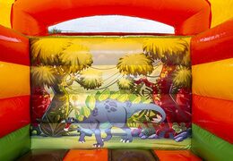 Klein overdekt springkasteel bestellen in thema dinosaurus voor kinderen. Bestel springkastelen online bij JB Inflatables Nederland
