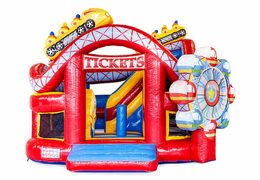 Multifunctioneel Funcity Rollercoaster springkussen bestellen voor kinderen. Koop springkussens online bij JB Inflatables Nederland