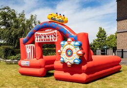 Opblaasbare schuim bubble park in thema rollercoaster kopen voor kinderen