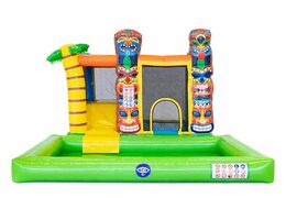 Koop opblaasbaar multiplay springkussen in thema Hawaï met of zonder bad voor kinderen bij JB Inflatables Nederland. Bestel springkussens online bij JB Inflatables Nederland