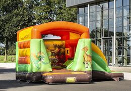 Klein overdekt multifun luchtkussen kopen in thema dino voor kinderen. Bestel luchtkussens online bij JB Inflatables Nederland