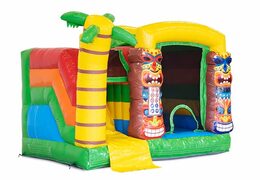 Bestel opblaasbaar multiplay springkasteel in thema Hawaï bij JB Inflatables Nederland. Koop springkastelen online bij JB Inflatables Nederland