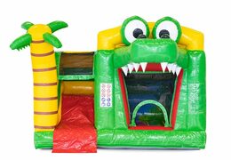 Multifunctioneel krokodil luchtkussen met koppelbare badjes bestellen bij JB Inflatables Nederland. Koop luchtkussens online bij JB Inflatables Nederland