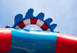 Bestel uniek standaard piraat luchtkussen met een 3D object bovenop voor kinderen. Koop luchtkussens online bij JB Inflatables Nederland