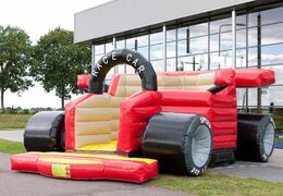 Super springkussen kopen in de vorm van een echte formule 1 racewagen voor kinderen. Koop springkussen online bij JB Inflatables Nederland