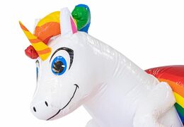 Waterglijbaan springkasteel in unicorn thema met of zonder bad  bestellen bij JB Inflatables Nederland. Koop springkastelen online bij JB Inflatables Nederland