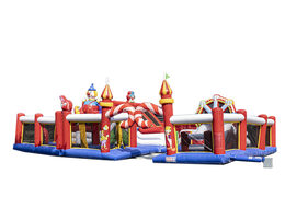 Groot opblaasbaar springkussen in circus thema kopen voor kinderen. Bestel springkussens online bij JB Inflatables Nederland 