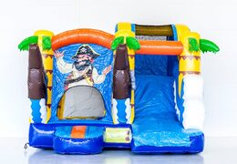 Klein overdekt opblaasbaar multiplay springkasteel bestellen in thema piraat voor kinderen. Koop opblaasbare springkastelen online bij JB Inflatables Nederland