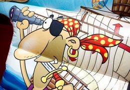 Piraat opblaasbaar overdekt springkasteel kopen bij JB Inflatables Nederland. Bestel online springkastelen bij JB Inflatables Nederland