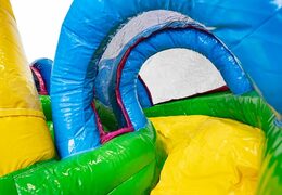 Bestel mini opblaasbare flamingo luchtkussen met glijbaan voor kinderen. Koop opblaasbare luchtkussens online at JB Inflatables Nederland 