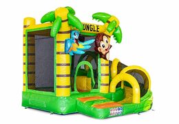 Klein overdekt opblaasbaar multiplay springkussen kopen in thema jungle voor kinderen. Bestel opblaasbare springkastelen online bij JB Inflatables Nederland