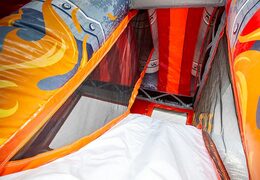 Springkussen in thema brandweer met een glijbaan kopen voor kinderen. Bestel opblaasbare springkussens online bij JB Inflatables Nederland