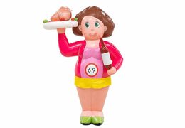 opblaasbare sarah pop bourgondier met fles en eten in de handen kopen
