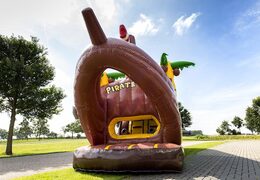 Opblaasbare 8m piraat hindernisbaan met 3D-objecten kopen voor kinderen. Bestel opblaasbare stormbanen nu online bij JB Inflatables Nederland