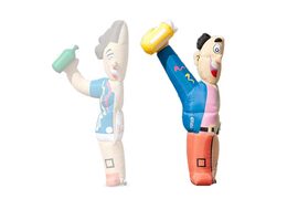 Opblaasbare abraham pop feestend half te koop voor verjaardagen