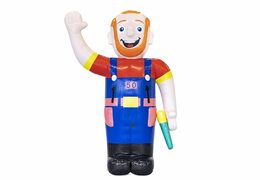 Opblaasbare Abraham pop klusser bestellen voor verjaardag 50 jubilaris bij JB Inflatables