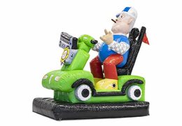Opblaas Abraham pop blikvanger scootmobiel te koop voor verjaardag 50 jubilaris bij JB Inflatables