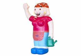 Opblaasbare Sarah pop blikvanger bestellen in thema klusser voor verjaardag 50 jubilaris feest bij JB Inflatables