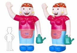 Koop opblaasbare Sarah pop blikvanger in thema klusser voor verjaardag 50 jubilaris feest bij JB Inflatables
