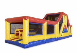 Stormbaan 13.5 meter lang in thema standaard met passende 3D objecten bestellen voor kids. Koop opblaasbare stormbanen nu online bij JB Inflatables Nederland