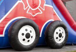 Opblaasbare unieke 17 meter brede stormbaan in brandweer thema met 7 spelelementen en kleurrijke objecten kopen voor kinderen. Bestel opblaasbare stormbanen nu online bij JB Inflatables Nederland