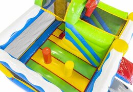 luchtkussen opblaasbaar met glijbaan in piraten thema voor kinderen kopen