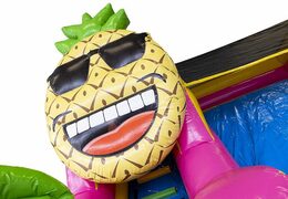 Opblaasbare compacte glijbaan springkussen voor kinderen in hawaii thema kopen