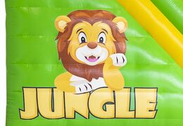 bestel opblaasbare glijbaan luchtkussen in jungle thema voor kinderen