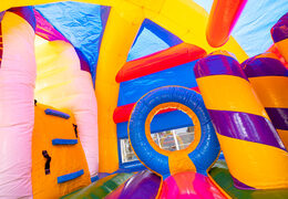 Inflatable multiplay super springkussen in unicorn thema voor kinderen kopen met ontzettend veel kleuren