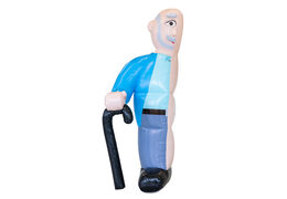 Opblaasbare Abraham origineel half met stok en stropdas te koop