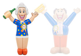 Opblaasbare Sarah pop met wijn in haar hand kopen als blinkvanger