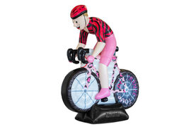 Opblaas Sarah pop wielrenster te koop