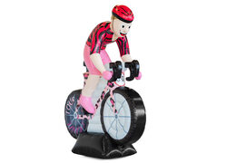 Opblaasbare pop Sarah wielrenster kopen voor jubileum