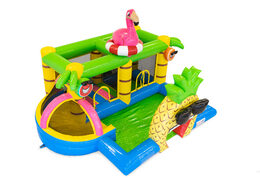 Flamingo springkasteel bestellen voor kinderen. Koop springkastelen online bij JB Inflatables Nederland 