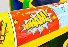 13 meter lange Comic opblaasbare stormbaan kopen voor kinderen. Bestel opblaasbare stormbanen nu online bij JB Inflatables Nederland