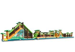 Grote stormbaan springkussen met jungle thema