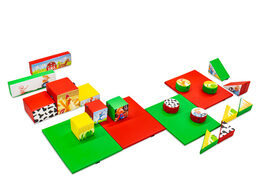 Softplay set large Farm thema kleurrijke blokken om mee te spelen