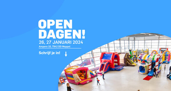 JB Inflatables open dagen met een tentoonstelling van ons nieuwe assortiment 2024