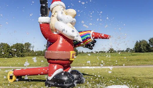 Opblaasbare schuim bubble kerstman kopen