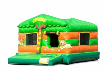 Opblaasbare play fun overdekt ballenbak springkussen kopen in thema jungle oerwoud voor kinderen. Bestel springkussens online bij JB Inflatables Nederland 