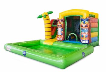 Multifunctioneel mini splash bounce Hawaï springkussen kopen bij JB Inflatables Nederland. Bestel springkussens online bij JB Inflatables Nederland