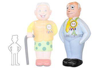 Opblaasbare abraham getint kopen als blikvanger voor verjaardagen