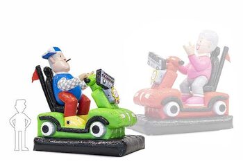 Opblaasbare Abraham pop op scootmobiel kopen voor verjaardagen 