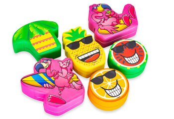 Softplay thema set Flamingo Hawaii afbeeldingen dieren