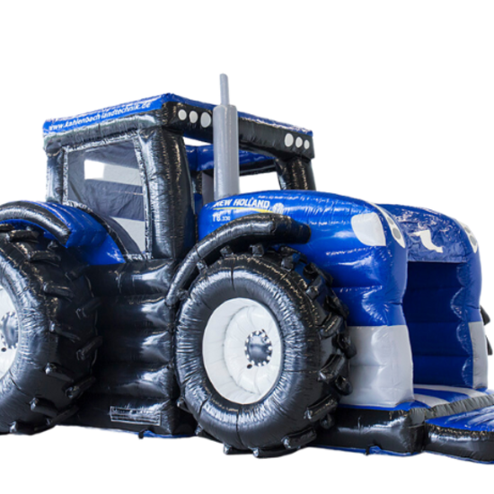 Foto van blauwe trekker inflatable